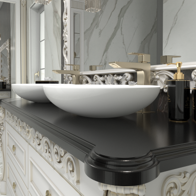 Mobila pentru baie in stil clasic