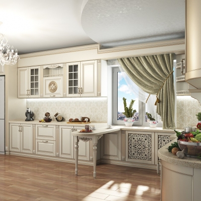 Bucătării MDF furnir