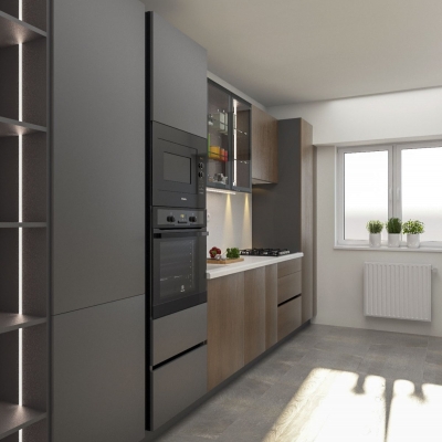 Bucătării MDF furnir