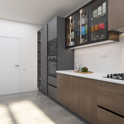 Bucătării MDF furnir