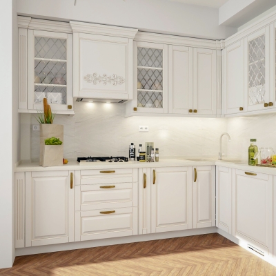 Bucatarie clasica din MDF furniruit