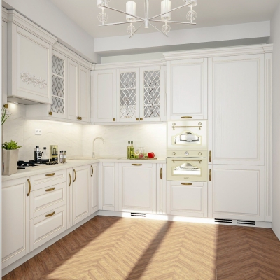 Bucatarie clasica din MDF furniruit