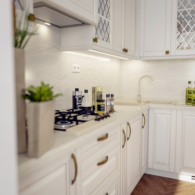 Bucatarie clasica din MDF furniruit