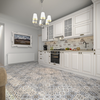 Bucatarie clasica din MDF vopsit